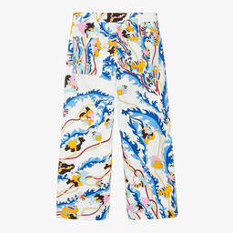 PUCCI-Teen White Ranuncoli Trousers | Childrensalon Outlet