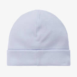 Pureté Du... Bébé-Baby Boys Blue Cotton Jersey Hat | Childrensalon Outlet