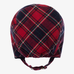 Pureté Du... Bébé-Baby Girls Red & Blue Tartan Bonnet | Childrensalon Outlet