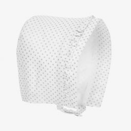 Pureté Du... Bébé-Baby Girls White Bonnet | Childrensalon Outlet