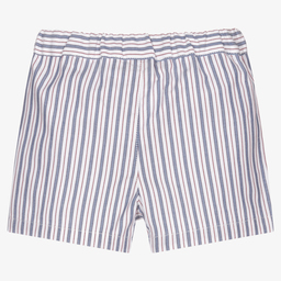 Pureté Du... Bébé-Boys Blue Striped Shorts | Childrensalon Outlet