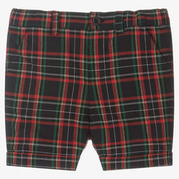 Pureté Du... Bébé-Boys Blue Tartan Shorts Set | Childrensalon Outlet