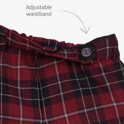 Pureté Du... Bébé-طقم شورت أطفال ولادي قطن تويل تارتان لون أحمر | Childrensalon Outlet