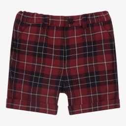 Pureté Du... Bébé-طقم شورت أطفال ولادي قطن تويل تارتان لون أحمر | Childrensalon Outlet