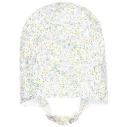Pureté Du... Bébé-Floral Print Cotton Bonnet  | Childrensalon Outlet