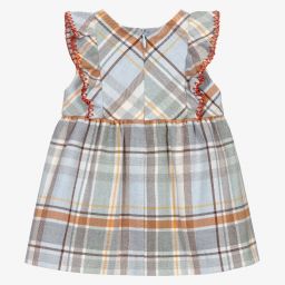 Pureté Du... Bébé-Girls Blue Check Dress | Childrensalon Outlet