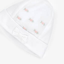 Pureté Du... Bébé-Нежная белая шляпа с цветочным узором для девочек | Childrensalon Outlet