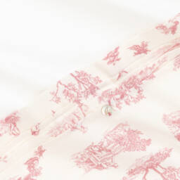 Pureté Du... Bébé-Girls Ivory and Pink Velour Blanket | Childrensalon Outlet