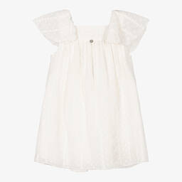 Pureté Du... Bébé-Girls Ivory Embroidered Chiffon Dress | Childrensalon Outlet