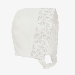 Pureté Du... Bébé-Girls Ivory Velour Bonnet | Childrensalon Outlet