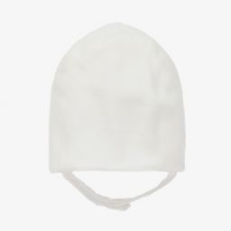 Pureté Du... Bébé-Girls Ivory Velour Bonnet | Childrensalon Outlet