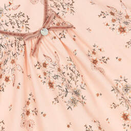 Pureté Du... Bébé-Girls Pink Floral Cotton Dress | Childrensalon Outlet