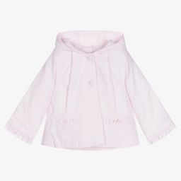 بيوريتي دو بيبي-Girls Pink Striped Jacket | Childrensalon Outlet