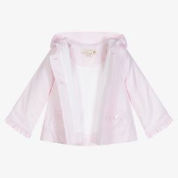 بيوريتي دو بيبي-Girls Pink Striped Jacket | Childrensalon Outlet