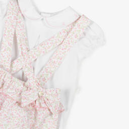 Pureté Du... Bébé-Girls Pink & White Floral Combo | Childrensalon Outlet