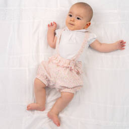 Pureté Du... Bébé-Girls Pink & White Floral Combo | Childrensalon Outlet