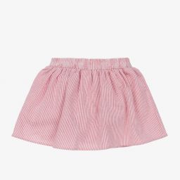 Pureté Du... Bébé-Girls Red Striped Cotton Skirt | Childrensalon Outlet