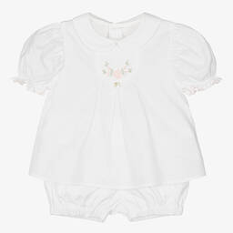 Pureté Du... Bébé-Белый топ и шорты из хлопка | Childrensalon Outlet