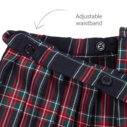 Pureté Du... Bébé-Ivory & Blue Tartan Skirt Set | Childrensalon Outlet