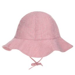 Pureté Du... Bébé-Red Striped Cotton Sun Hat | Childrensalon Outlet