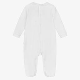 بيوريتي دو بيبي-أفرول بيبي غرو قطن قطيفة لون أبيض للأطفال | Childrensalon Outlet