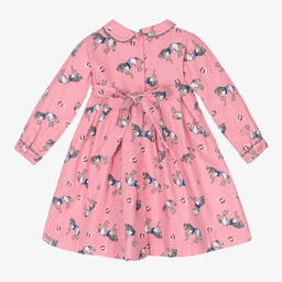 Rachel Riley-Baby Girls Pink Horses Dress | Childrensalon Outlet