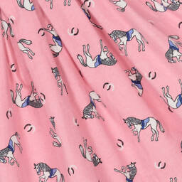 Rachel Riley-Baby Girls Pink Horses Dress | Childrensalon Outlet