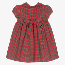 Rachel Riley-Baby Girls Red Tartan Dress  | Childrensalon Outlet