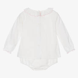 Rachel Riley-Белая блузка из хлопка для малышек | Childrensalon Outlet