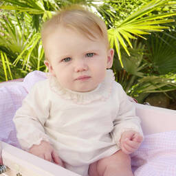 Rachel Riley-Белая блузка из хлопка для малышек | Childrensalon Outlet