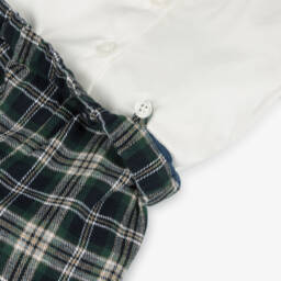Rachel Riley-Boys Tartan Shorts Set | Childrensalon Outlet