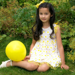 Rachel Riley-Girls Daisy Dream Lace Frock | Childrensalon Outlet