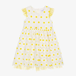 Rachel Riley-Girls Daisy Dream Lace Frock | Childrensalon Outlet