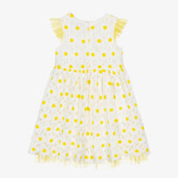 Rachel Riley-Girls Daisy Dream Lace Frock | Childrensalon Outlet