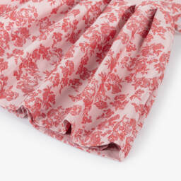 Rachel Riley-Girls Floral Pink Brocade Gown | Childrensalon Outlet