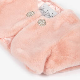 Rachel Riley-Girls Pale Pink Fur Bolero | Childrensalon Outlet