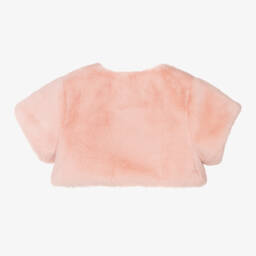 Rachel Riley-Girls Pale Pink Fur Bolero | Childrensalon Outlet