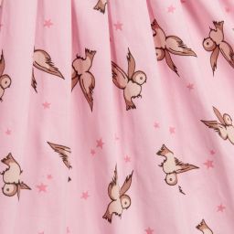 Rachel Riley-Girls Pink Cotton Owl Dress | Childrensalon Outlet