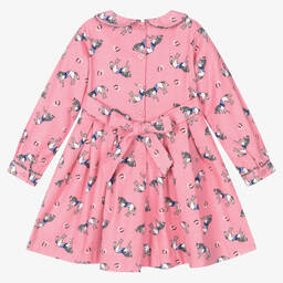 Rachel Riley-Girls Pink Flannel Dress | Childrensalon Outlet