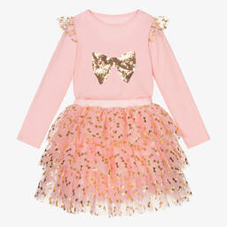 Rachel Riley-Girls Pink Tutu Skirt Set | Childrensalon Outlet