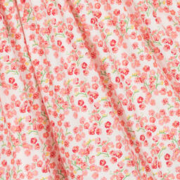 Rachel Riley-Girls Pink & White Floral Hand-Smocked Dress | Childrensalon Outlet