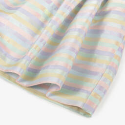 Rachel Riley-Платье из атласа с блестящими полосками для девочек | Childrensalon Outlet