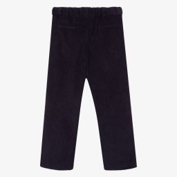 Rachel Riley-Navy Blue Velvet Trousers | Childrensalon Outlet