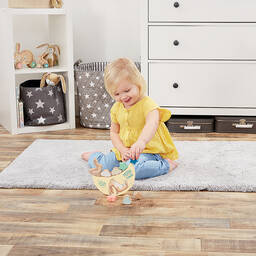 Rainbow Designs-Nutbrown Hare Wooden Balancing Toy (18cm) | Childrensalon Outlet