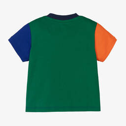 Ralph Lauren-Baby Boys Blue Colourblock T-Shirt | Childrensalon Outlet