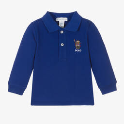 Ralph Lauren-Синяя рубашка поло для малышей | Childrensalon Outlet