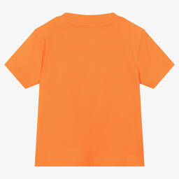 Ralph Lauren-Baby Boys Orange Cotton Logo T-Shirt | Childrensalon Outlet