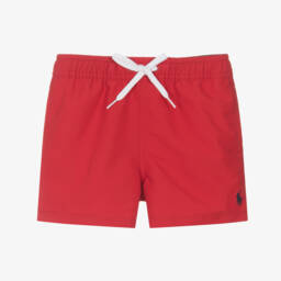 رالف لورين-شورت سباحة لون أحمرللمواليد | Childrensalon Outlet