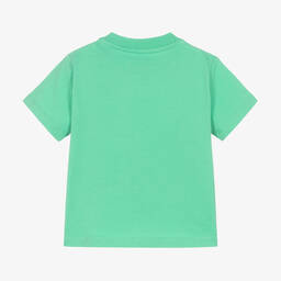 Ralph Lauren-Baby Boys Turquoise Green Cotton T-Shirt | Childrensalon Outlet