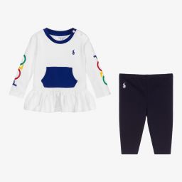 Ralph Lauren-Baby Girls Cotton Leggings Set | Childrensalon Outlet